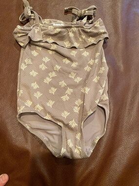 H&M Mauve Toddler One-Piece Swimsuit with Cream Print